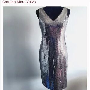 Carmen Marc Volvo sequin dress.
